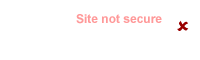 Site not currently secure, click to switch on encryption